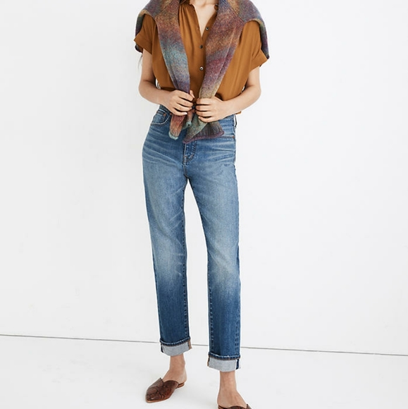 Madewell Denim - Madewell classic straight jeans selvedge-ives wash